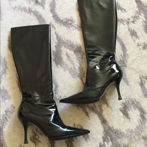 Dolce&Gabbana patented leather boots